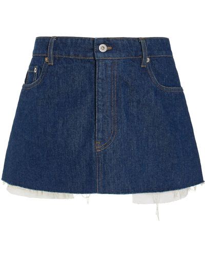 Miu Miu Denim Mini Skirts for Women .